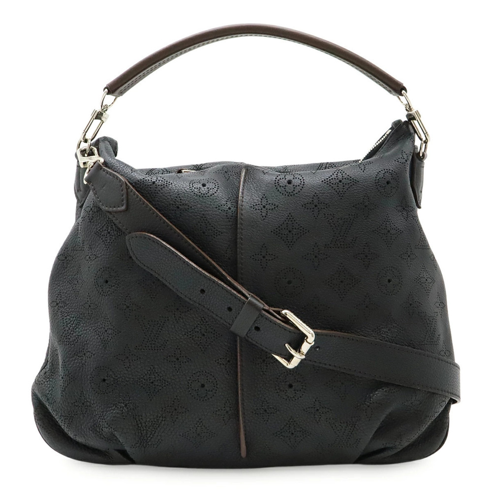 LOUIS VUITTON Mahina Selene Handbag Crossbody Bag Noir Black Pouch